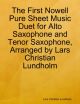 First Nowell Pure Sheet Music Duet for Alto Saxophone and Tenor Saxophone, Arranged by Lars Christian Lundholm