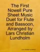 First Nowell Pure Sheet Music Duet for Flute and Bassoon, Arranged by Lars Christian Lundholm