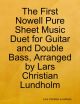 First Nowell Pure Sheet Music Duet for Guitar and Double Bass, Arranged by Lars Christian Lundholm