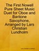 First Nowell Pure Sheet Music Duet for Oboe and Baritone Saxophone, Arranged by Lars Christian Lundholm