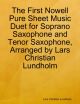 First Nowell Pure Sheet Music Duet for Soprano Saxophone and Tenor Saxophone, Arranged by Lars Christian Lundholm