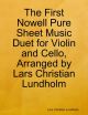 First Nowell Pure Sheet Music Duet for Violin and Cello, Arranged by Lars Christian Lundholm