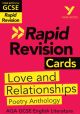 York Notes for AQA GCSE (9-1) Rapid Revision Cards: Love and Relationships AQA Poetry Anthology - catch up, revise and be ready for the 2025 and 2026 exams